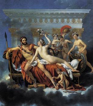 Jacques-Louis David : Mars Disarmed by Venus and the Three Graces